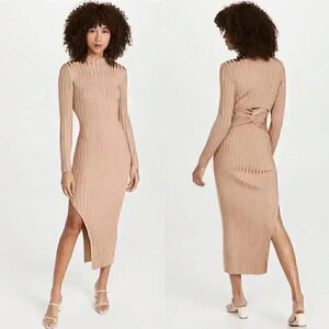 NWT Significant Other Sylvia Knit Dress in Champagne Metallic